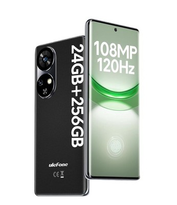 UleFone Note 17 Pro Android Smartphone 6,78'' Face | 24 + 256GB | Schwarz