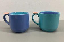 Vintage Lindt Stymeist Colorways Coffee Mugs Retro MCM Thumbprint Cups Unused