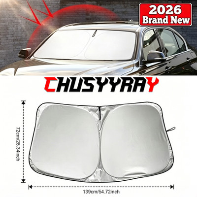 For BMW 3 Series LI Sun Shade Foldable Compact Blocks 99% UV Rays 28.34×54.72