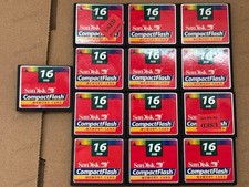 13pcs SanDisk 16MB CompactFlash CF Card Red Label Classic, SDCFB
