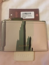 Radley Abstaract Animal Print Leather Coin Purse & Cardholder ,Bnwt & Dustbag