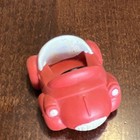 RUSS Troll Doll 2in Yellow Hair Brown Eyes with Red Car Playset Plastic Figures — photo 6