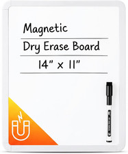 Dry Erase Board, 14  X 11  with a Black Dry Erase Marker