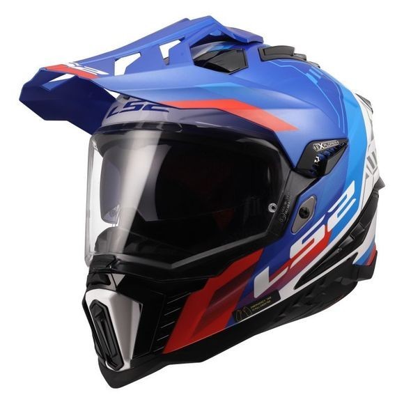 Casque Trail LS2 MX701 Explorer Hexa Matt Black en Carbone Taille M