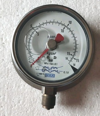 Wika (Alfa laval)En 837-1 Pressure Gauge 0-16 Kg/Cm2 0-16 Bar * Fast Shipping*