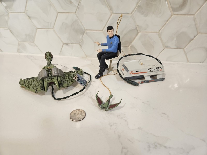 Vintage Star Trek Christmas Ornaments