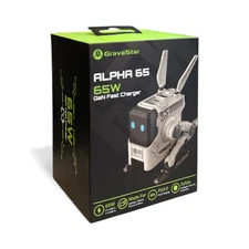 65W USB C Charger, Gravastar Alpha65 GaN Fast Charger Block