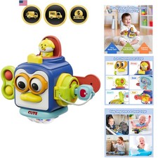 Montessori Toys for 1 Old Sensory Busy Cube Motor Skills Baby Toys