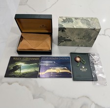 ORIGINALE Vintage Rolex Submariner 16610 Orologio Scatola Libretto Ancoraggio SET COMPLETO 1989