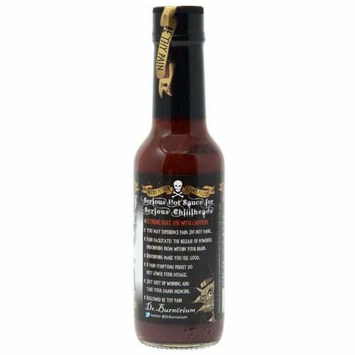Extra Hot Chilli Sauce Extreme Ghost Pepper Psycho Juice Spicy Dr Burnorium