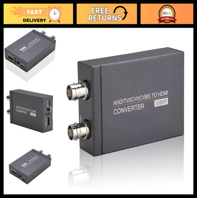 HDMI Video Converter Adapter - AHD/TVI/CVI/CVBS to HDMI for Monitor & DVRs