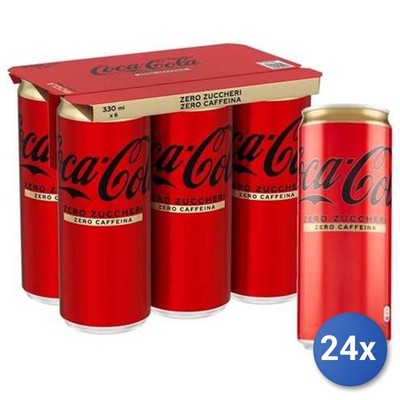 24x Multipack Coca Cola Dose 330 Ml Zero Zucker Koffein