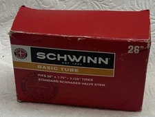 Schwinn 26 Inch Bike Tire Inner Tube 1.75 - 2.125 Inch Schrader Valve New