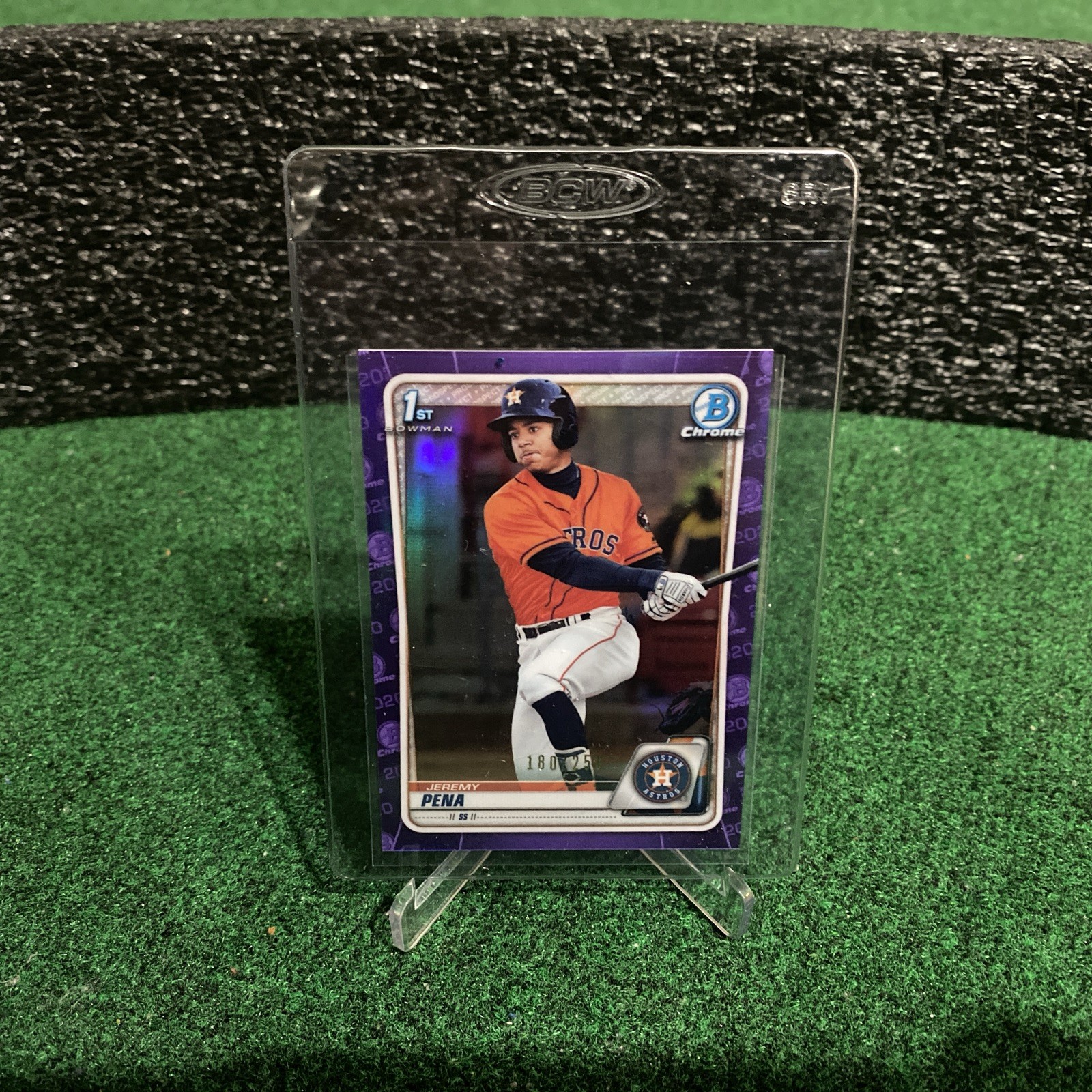 2020 Bowman - Chrome Prospects Jeremy Pena #BCP-61 Purple Refractor /250 (RC)