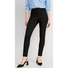 Old Navy Pixie High Rise Black Ankle Pants Secret Slim Pockets Women's Size 2