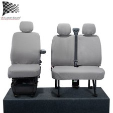 Renault Master (2010-2024) Front Seat Covers No Split-No Folding Middle Seat 668
