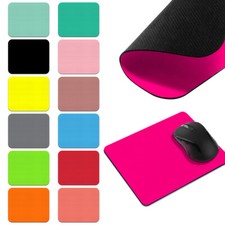 Solid Color Rectangle Rubber Mousepad Mice Pad Mat For Laptop PC Mouse Gaming