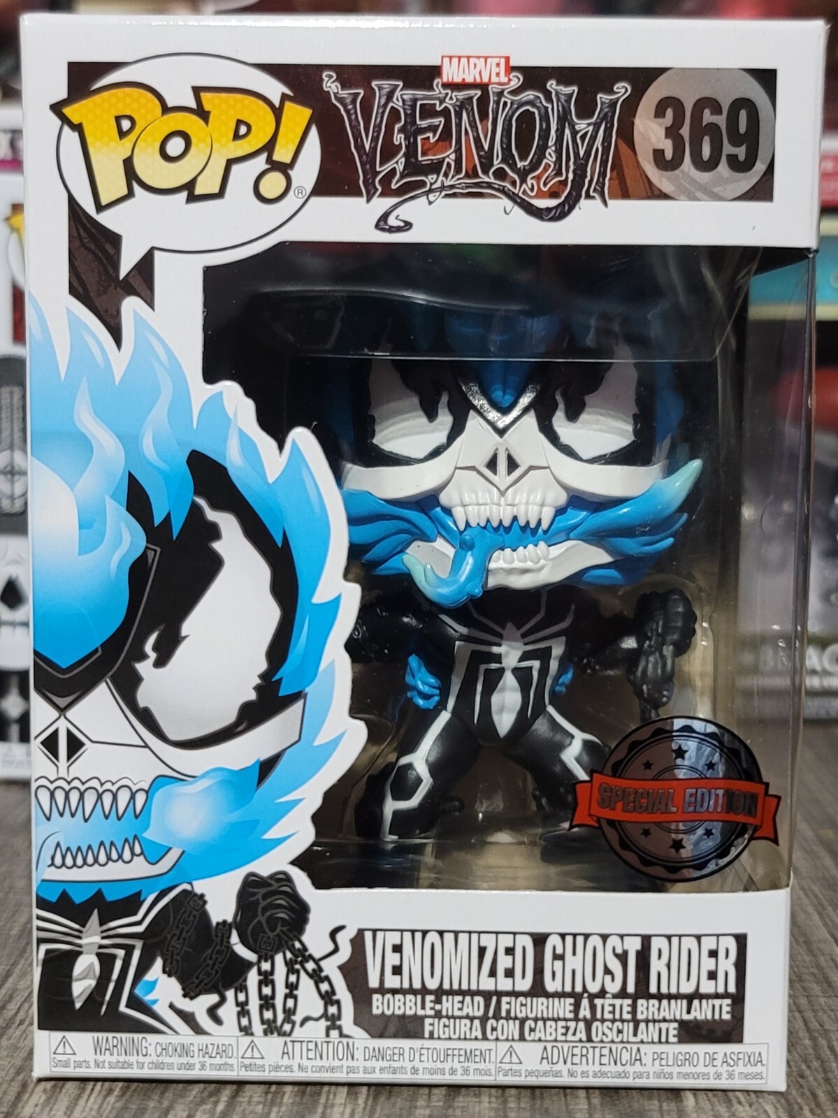 Funko Pop! Venomized Ghost Rider Blue #369 Special Edition 2019 Vaulted