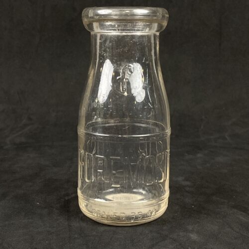 Vintage 1/2 Pint Foremost Dairy Milk Bottle Duraglass