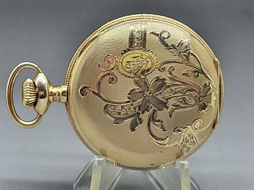 Pocket Watch 1905 Elgin Grade 320 Model 2 0s 7J GF Full Hunter Pendant 3/4 Plate - Picture 4 of 17