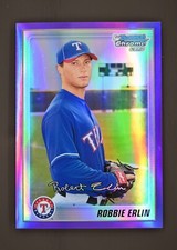 2010 Bowman Chrome #BCP219 Robbie Erlin /899 Purple Refractor 1st Bowman