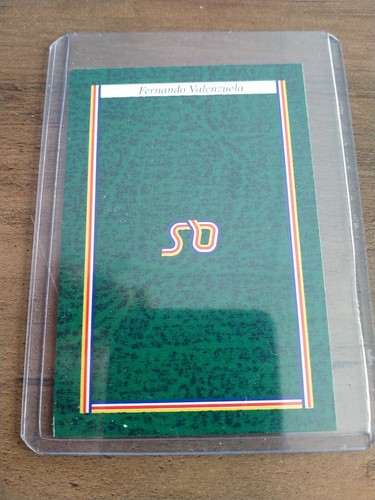 FERNANDO VALENZUELA Trading Card A Question of Sport 1986 Baseball rookie card - Picture 2 of 2