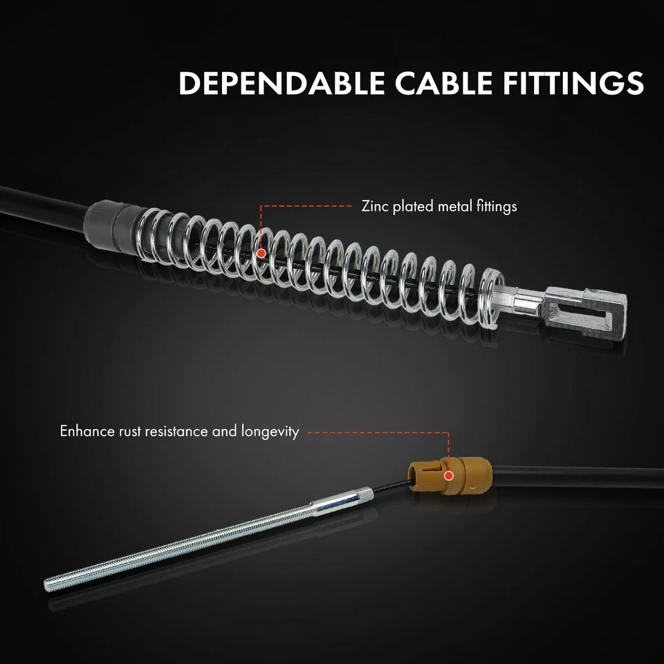 2x Nuevo cable de freno de estacionamiento para Chevrolet Traverse GMC Acadia Buick Saturn trasero Foto 4 de 4