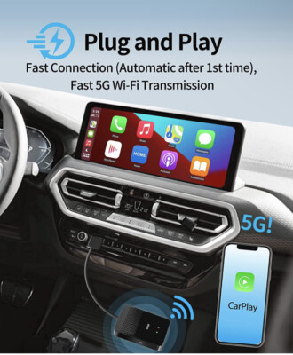 2022 Upgrade ATOTO AD3 Carplay Wireless Adapter Wired to Wireless