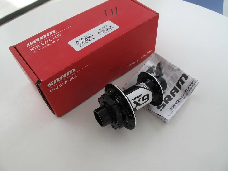 SRAM X9 Hub Hubs Front Or Rear 110x20 100x15 QR 100 135 32H Black New Cycling - Image 2 of 4