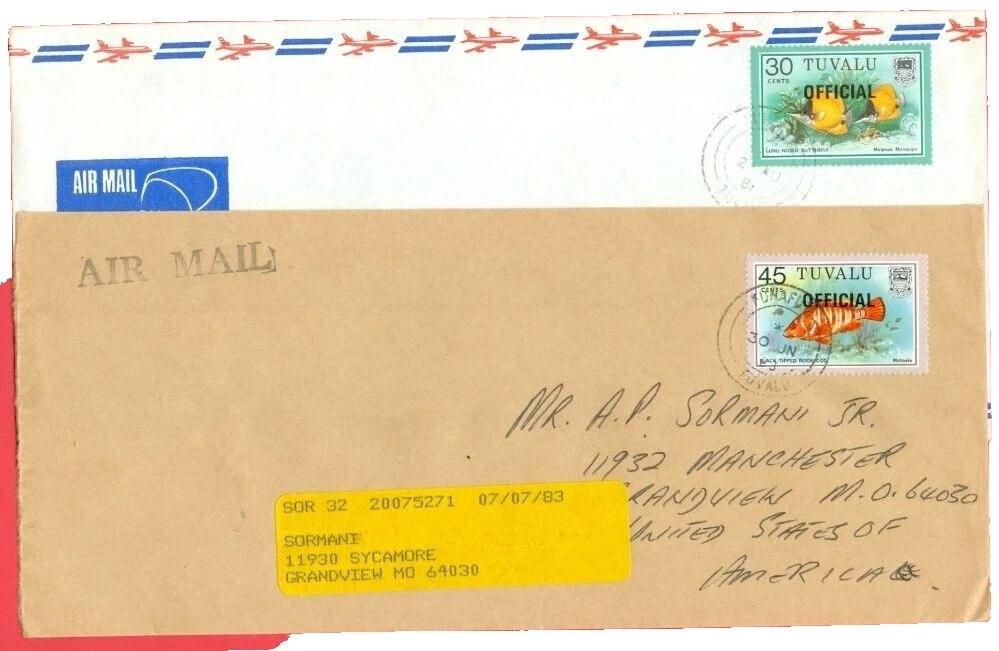 Estampillas TUVALUAN usado