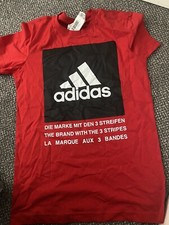 Adidas Red T Shirt Size Extra Small Brand New With Tags