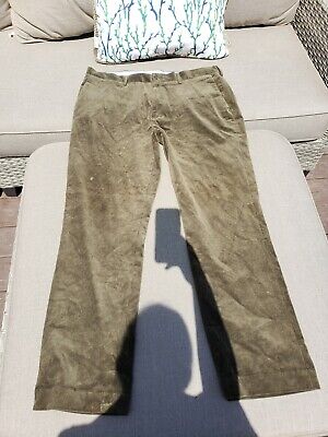 Polo Ralph Lauren Olive Green Classic fit Pant Corduroy Pants Mens Size  38x32 | eBay