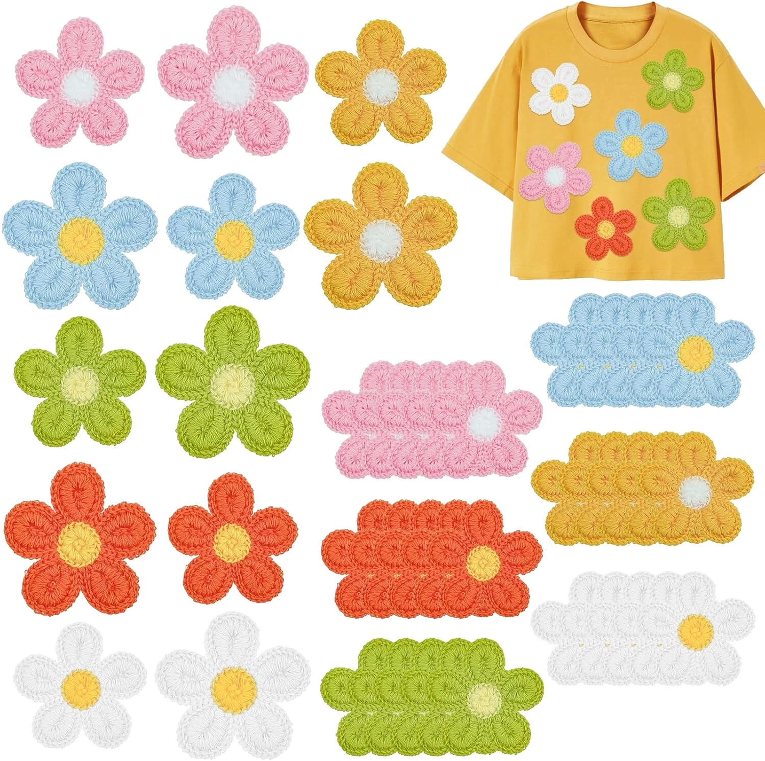 Flowers & Plants Sew - On Sewing Patches