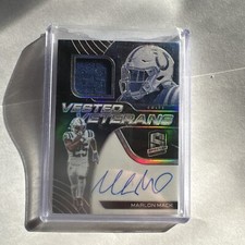 Marlon Mack vested veterans patch no. 64/75
