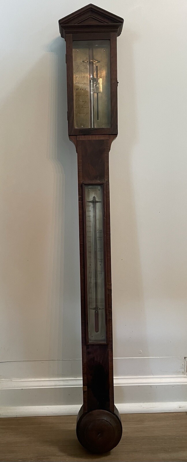 Antique L.C. Francis Barometer Thermometer Philadelphia PA USA 1850s 38” Working