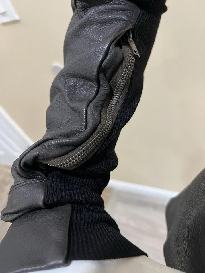 Jaqueta de motociclista Rick Owens Shearling Itália 42/EUA 8 - Imagem 3 de 4