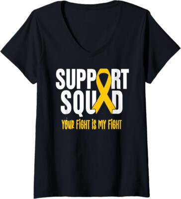 Your Fight Appendix Cancer Awareness Support Squad Ladies' O-Neck Tshirt