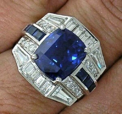14K White Gold Fn Breathtaking Luxurious Mens Band Ring 4Ct Lab-Created Diamond