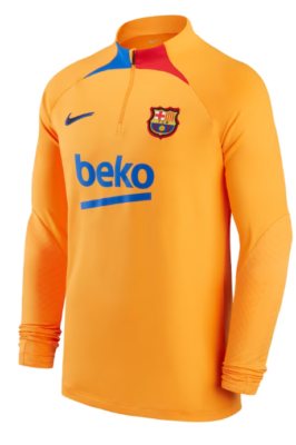 Barcelona Nike 2021/22 Strike Drill Raglan Quarter-Zip Long Sleeve