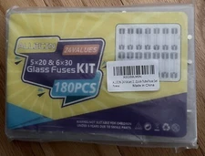 ALLECIN 24 Values 5x20 &6x30 Glass Fuses 180PCS