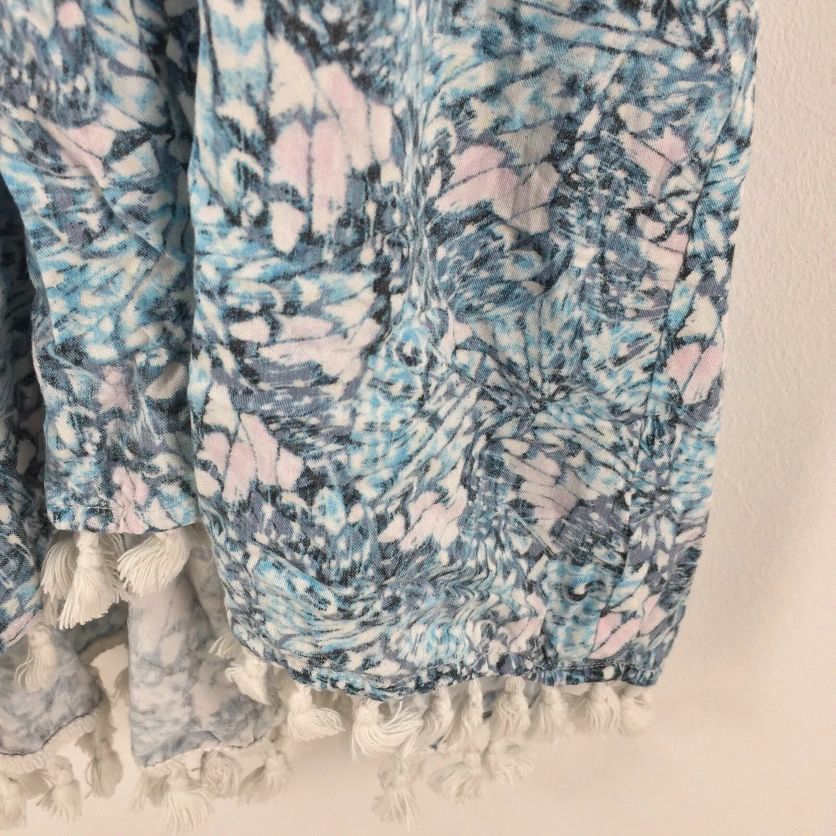 Witchery Girls Dress Size 7 High Neck Sleeveless Blue Floral