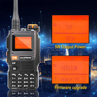 Baofeng UV-K61 Walkie Talkie Multi Band Type-C Charging VHF UHF NOAA Ham Radio