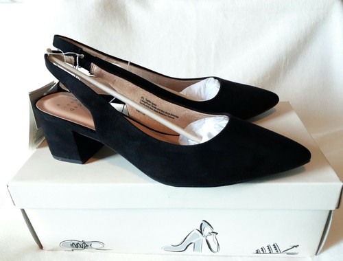 A New Day Black/Adi29 Nina Heels Size 8 