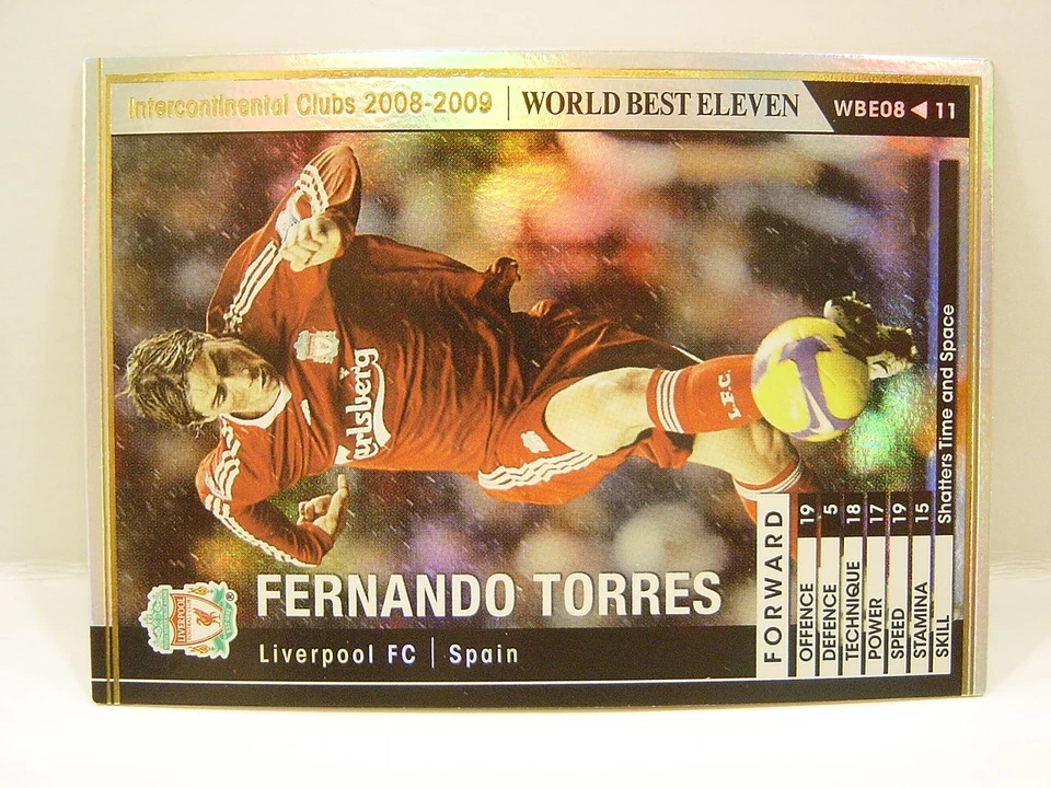 Panini WCCF 2008-09 WBE Fernando Torres 1984 Spain　No.9 Liverpool FC Best Eleven - Image 2 of 4