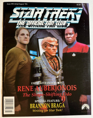 THE STAR CLUB 『FANATIC 』 Star Trek: The Official Fan Club Magazine #92 (1993) vf condition