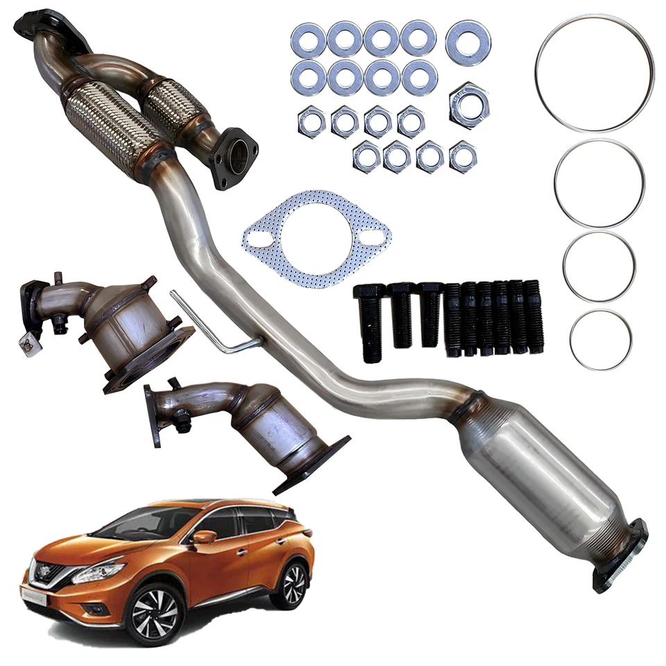For 2008-2019 Nissan Murano 3.5L All Three Catalytic Converters 2016 2017 2018 - Image 2 of 4