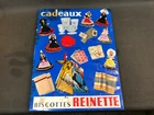 Antique Poster on Advertising Cardboard Cookies Reinette Pub Commerce