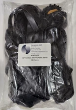 Alliance Rubber 72"/36" FL Black Mover/Pallet Bands 12 Pcs. Strong & Reusable