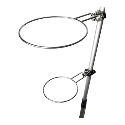 MARINE CITY Stainless Steel Fender Holder w/ UV Clamps 7/8" to 1-1/4" Rails