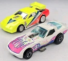 2 Hot Wheels Cal California Custom Corvette Funny Car & Camaro Wind Vintage